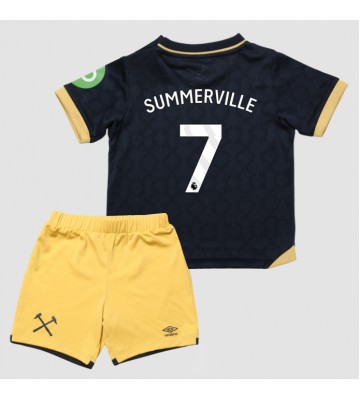 West Ham United Crysencio Summerville #7 Tredjetrøje Børn 2025-26 Kortærmet (+ Korte bukser)